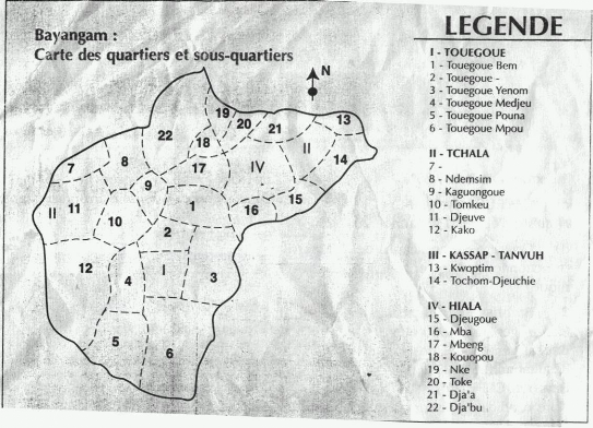Carte BAYANGAM